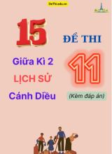 Tổng hợp 15 Đề thi giữa kì 2 Lịch sử 11 Cánh Diều (Kèm đáp án)